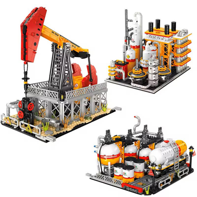 Industrial Oil Refinery Complex 2140Pcs