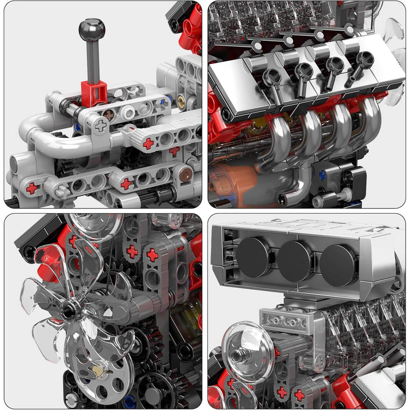 The Iconic V8 Supercharger Engine 854PCS