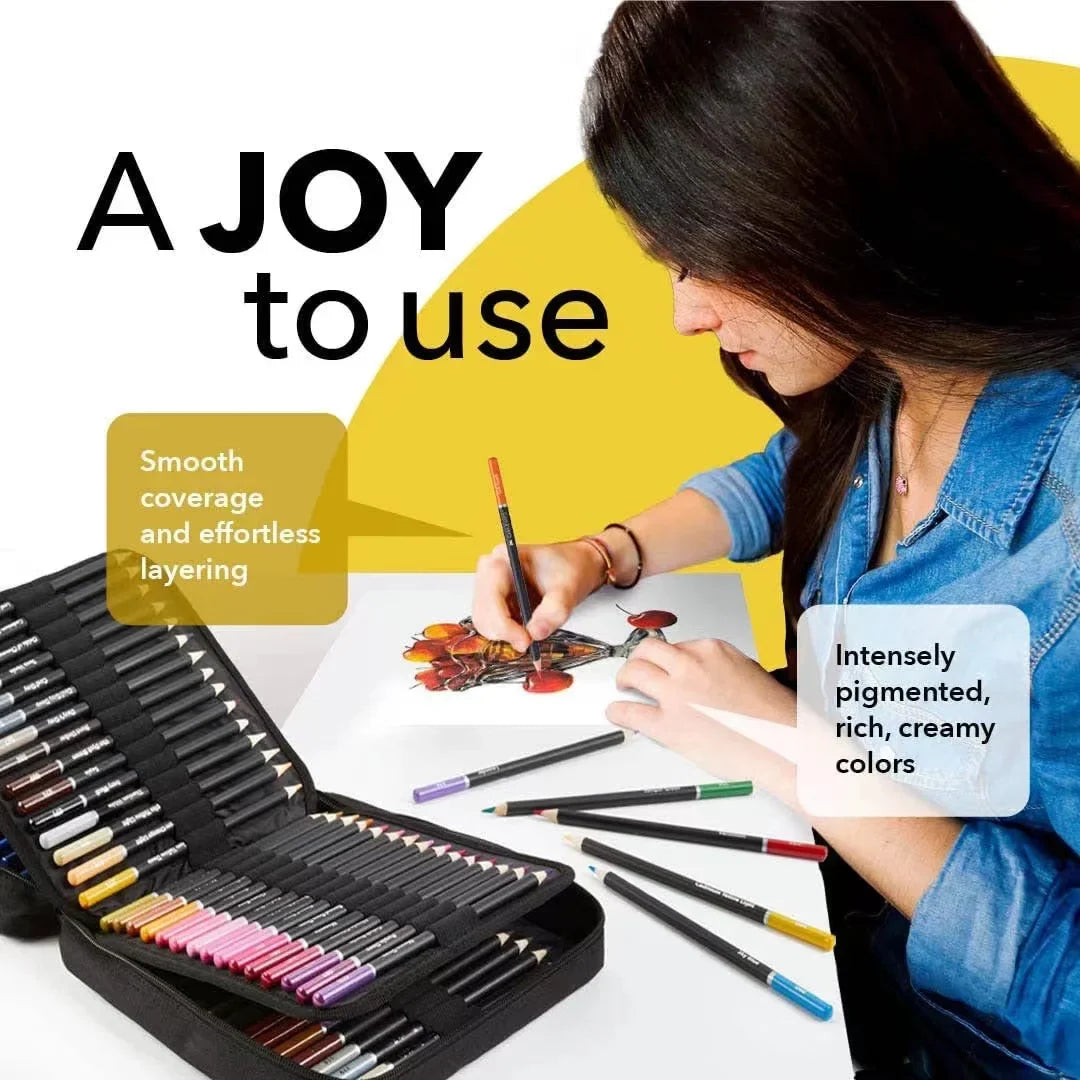 OEM 72 Pcs Oil-Based Custom Colored Pencil Set Art Drawing Kit for Adult Coloring Books