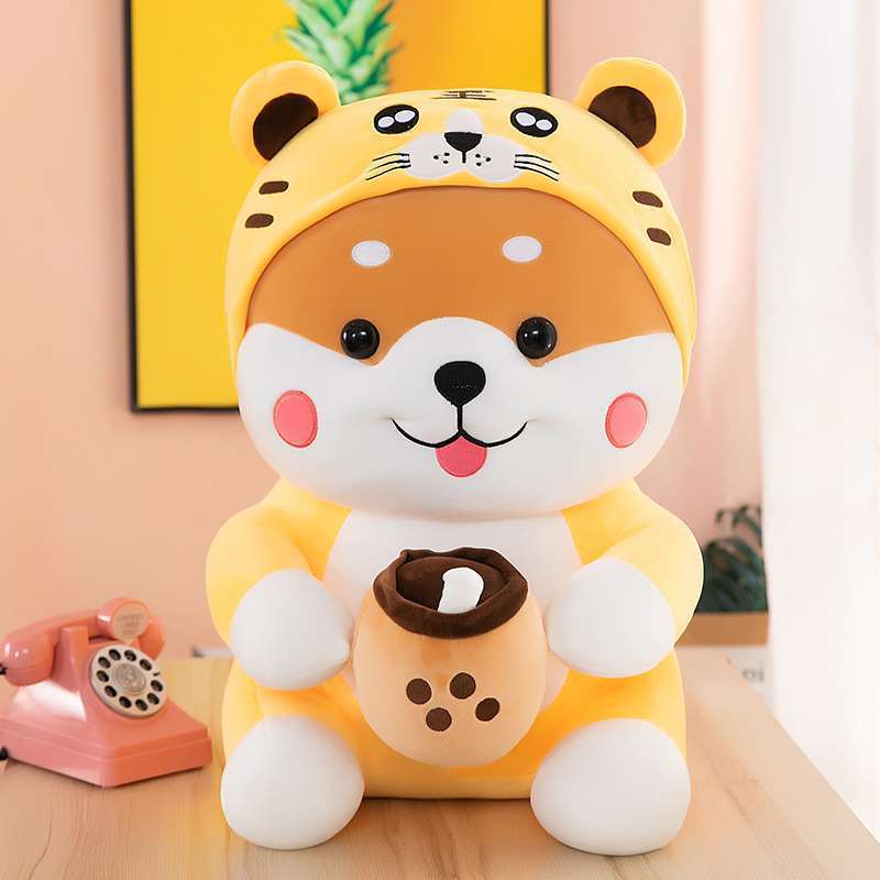 Milk Tea Dog Plush Toy
