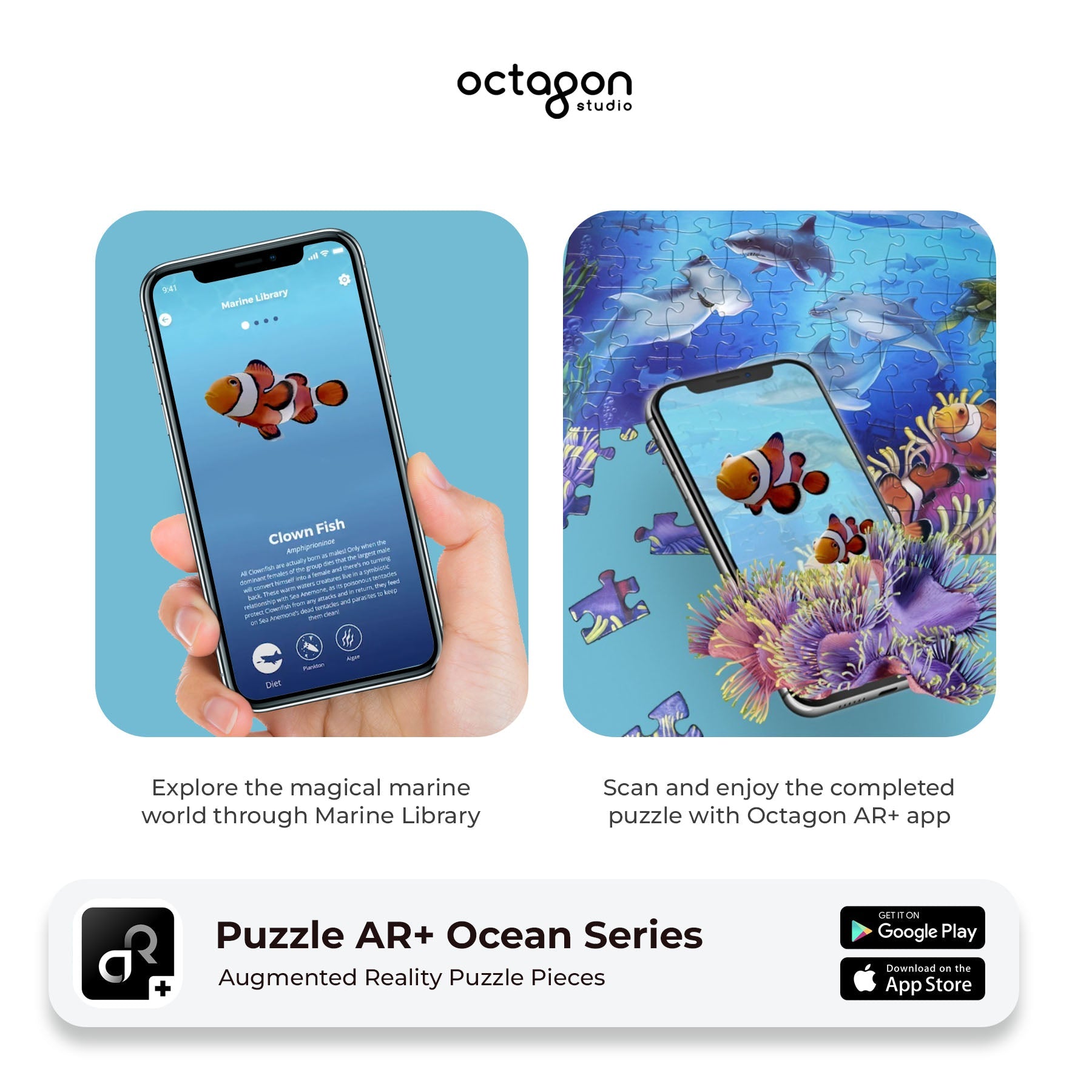 Ocean AR+ Augmented Reality Jigsaw