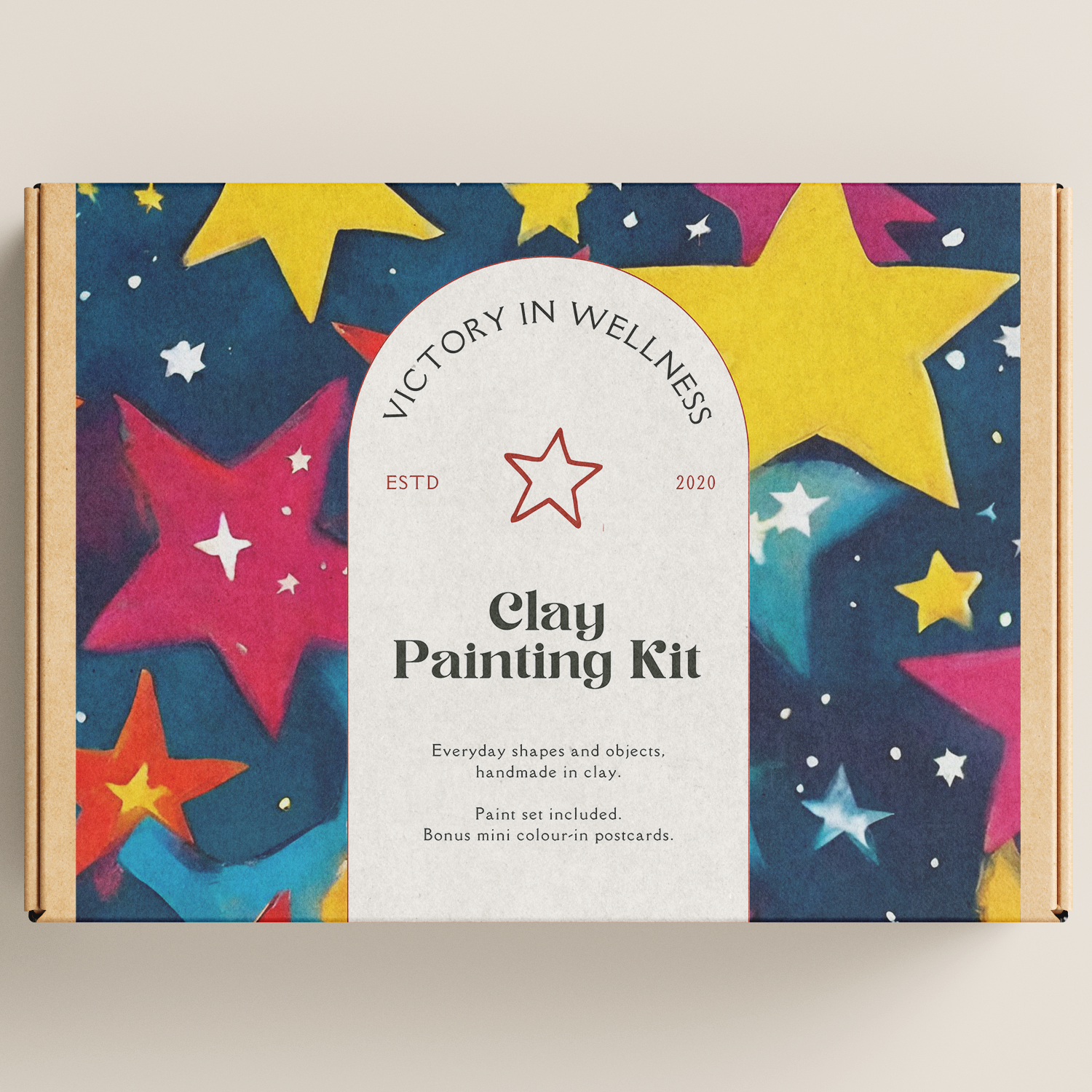 Cute aesthetic collection, Star Dish, Craft Kit, Trinket Dish, Paint Kit, Retro Craft Kit
