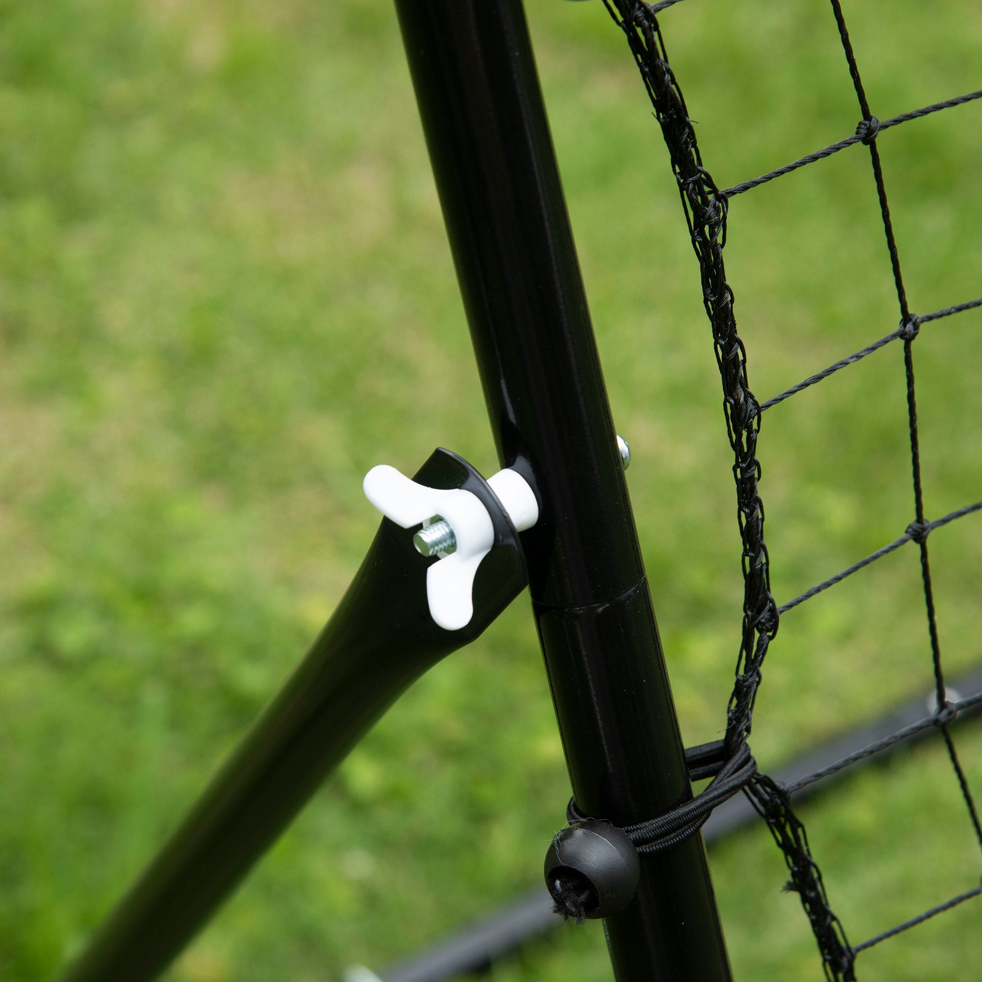 Rebounder Net Practise Kickback Goal for Teens Adults Softball Training in Black | HOMCOM